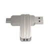 Flaş-kart WIWU FD003 USB3.2 Type-C 2in1 512GB Metal Gray Flaş-kart WIWU FD003 USB3.2 Type-C 2in1 512GB Metal Gray