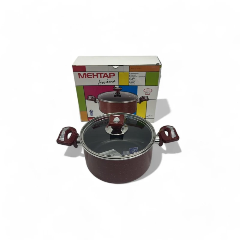 Кастрюля Mehtap, 18 см, коричневая