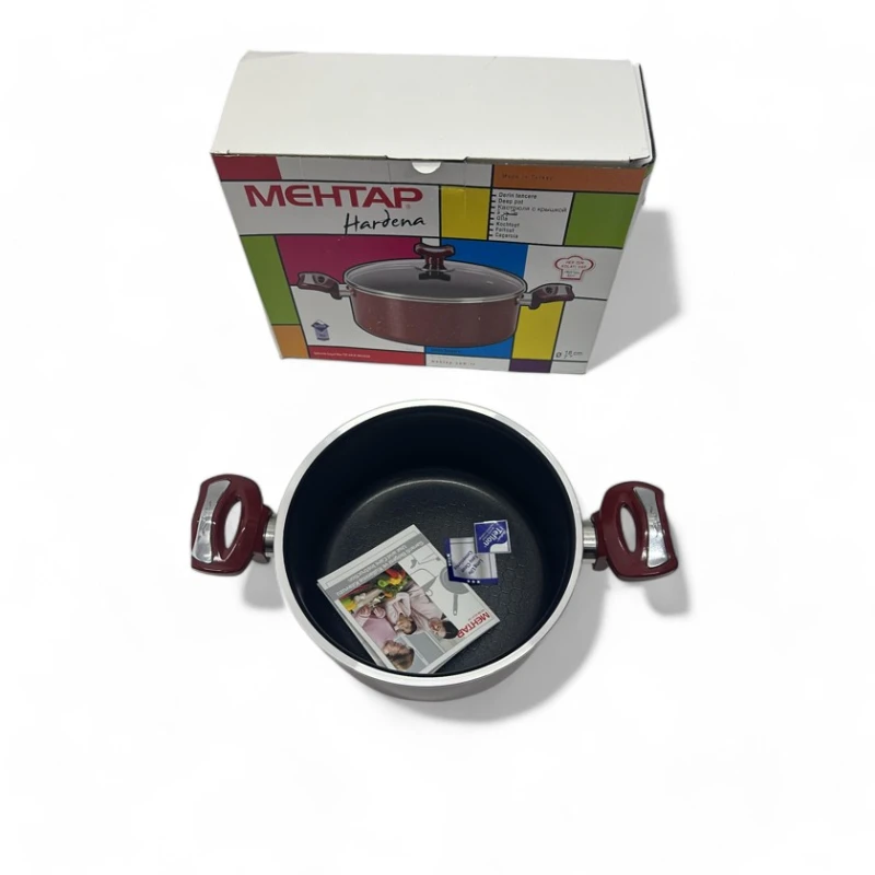 Кастрюля Mehtap, 18 см, коричневая