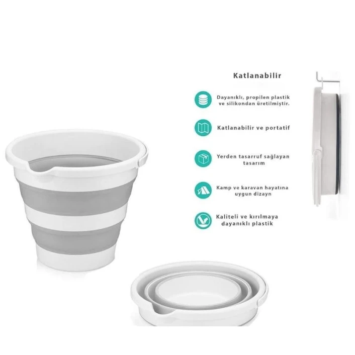 Ведро Hobby Life, белый/серый, 6 л Ведро Hobby Life, белый/серый, 6 л