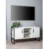 Тумба под ТВ 60x40x114 см, ЛДСП, белая