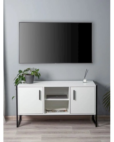 TV üçün tumba 60x40x114 sm, LDSP, ağ