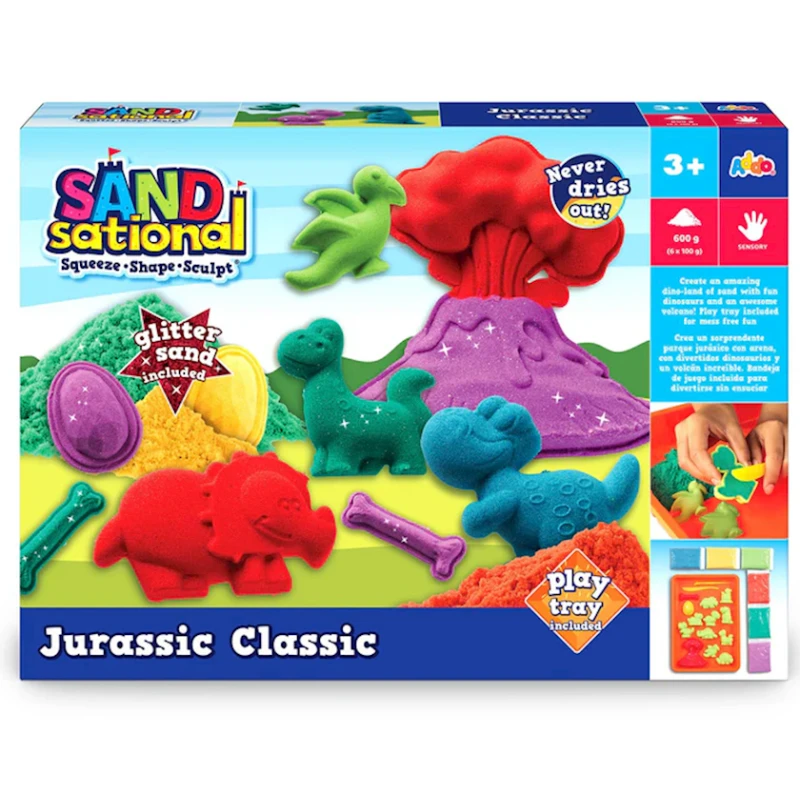 Набор для творчества Addo Sandsational Jurassic Classic, 600 г Набор для творчества Addo Sandsational Jurassic Classic, 600 г