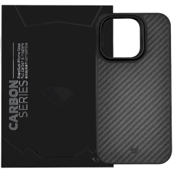 Çexol iLera Carbon Series Full Protection Apple iPhone 15 üçün Black