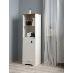 Стеллаж 3563_StellajPenalWhite, 137x40x35.4 см, ЛДСП, белый Стеллаж 3563_StellajPenalWhite, 137x40x35.4 см, ЛДСП, белый