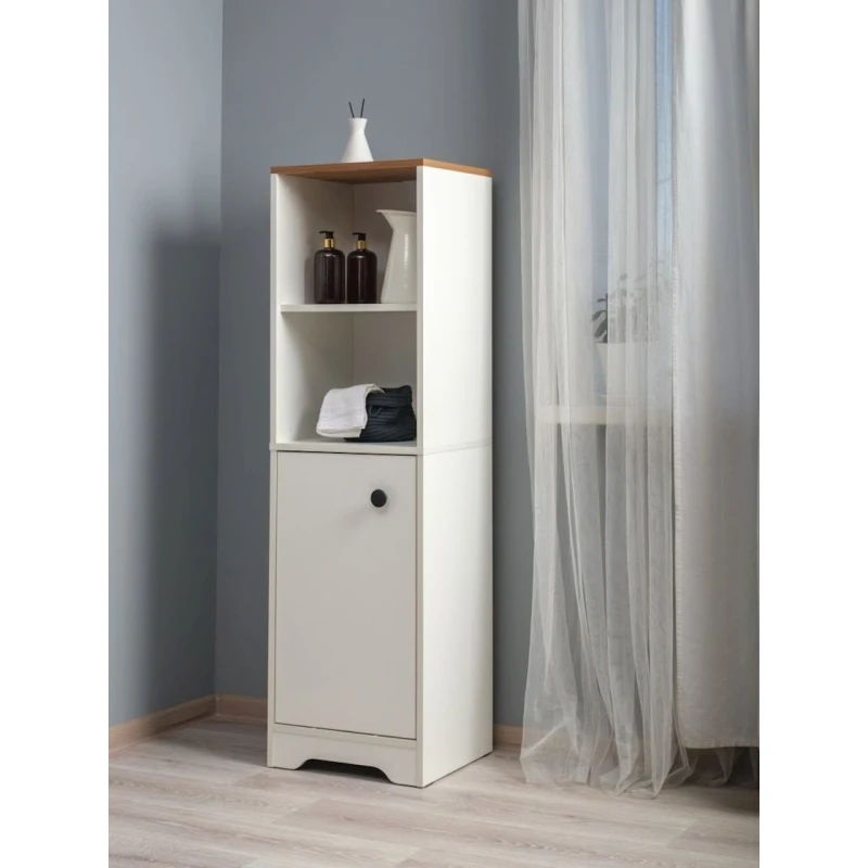 Стеллаж 3563_StellajPenalWhite, 137x40x35.4 см, ЛДСП, белый Стеллаж 3563_StellajPenalWhite, 137x40x35.4 см, ЛДСП, белый