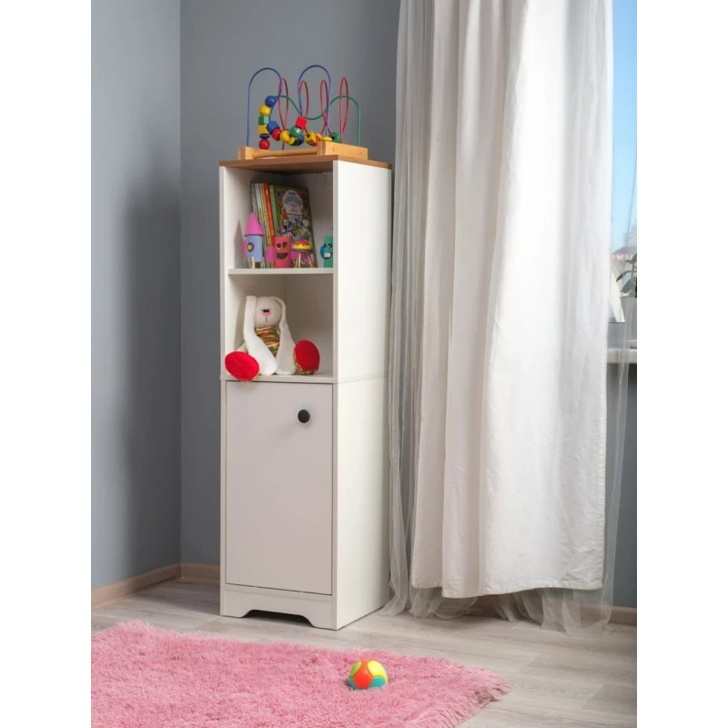 Стеллаж 3563_StellajPenalWhite, 137x40x35.4 см, ЛДСП, белый Стеллаж 3563_StellajPenalWhite, 137x40x35.4 см, ЛДСП, белый