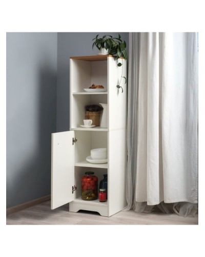 Stellaj 3563_StellajPenalWhite, 137x40x35.4 sm, LDSP, ağ