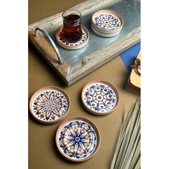 Nəlbəki dəsti Stoneware Mozaik Red Sefa, keramika, rəngbərəng, 10 sm, 6 parça Nəlbəki dəsti Stoneware Mozaik Red Sefa, keramika, rəngbərəng, 10 sm, 6 parça