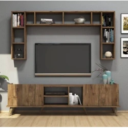 Тумба под ТВ 019, ЛДСП, коричневая Тумба под ТВ 019, ЛДСП, коричневая