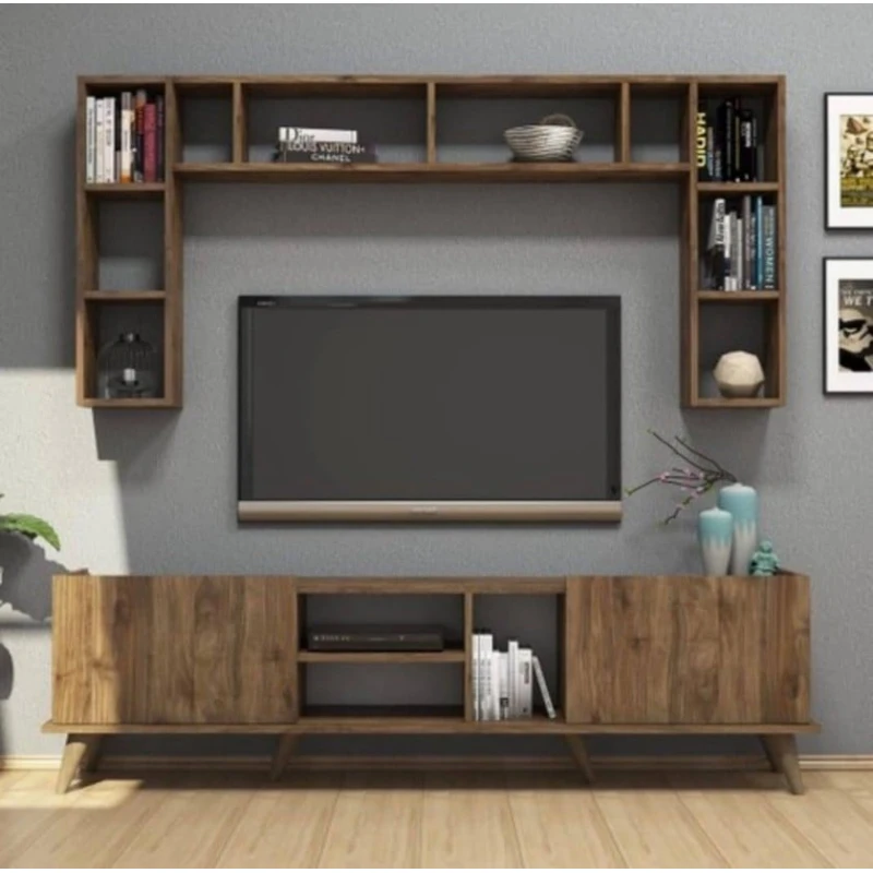 Тумба под ТВ 019, ЛДСП, коричневая Тумба под ТВ 019, ЛДСП, коричневая