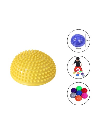Yarıyumru masaj topu Gymnic 02125060, sarı, 16 sm