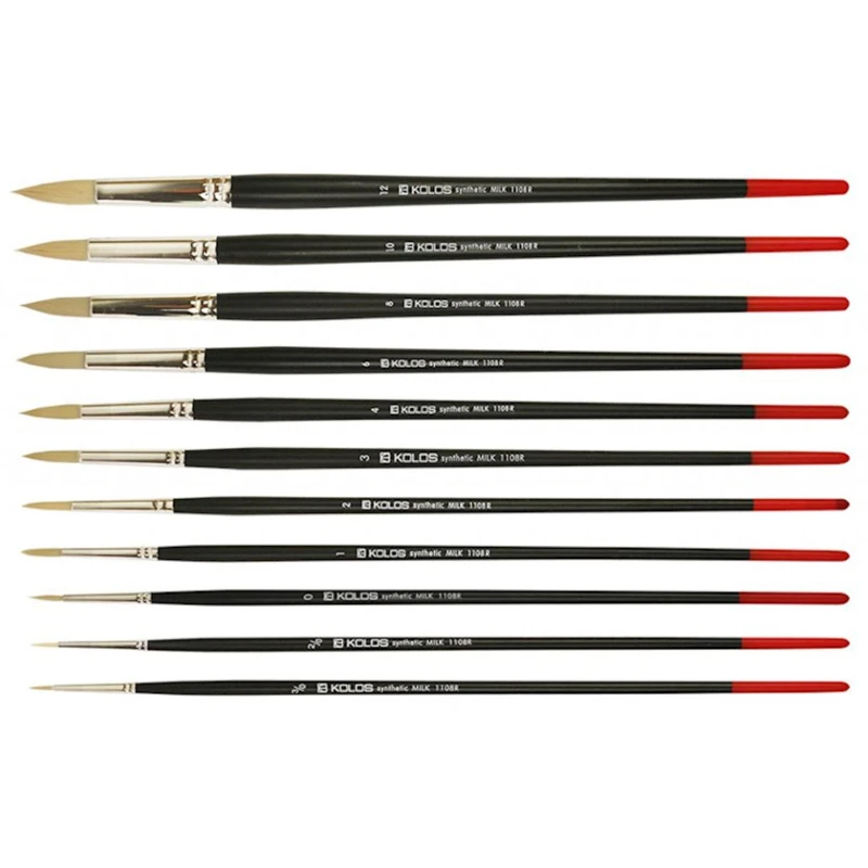 Кисть Kolos Green Stripe №0, круглая, cинтетика Кисть Kolos Green Stripe №0, круглая, cинтетика