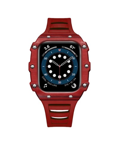 Qayış və çexol Greatcase SW634 Apple Watch 45mm üçün Red