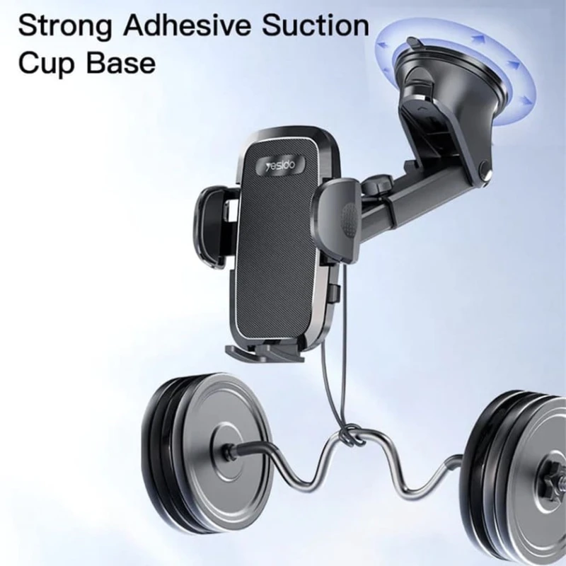 Автомобильный держатель для телефона Yesido C139 for 4”-6.7” Phones Black Автомобильный держатель для телефона Yesido C139 for 4”-6.7” Phones Black