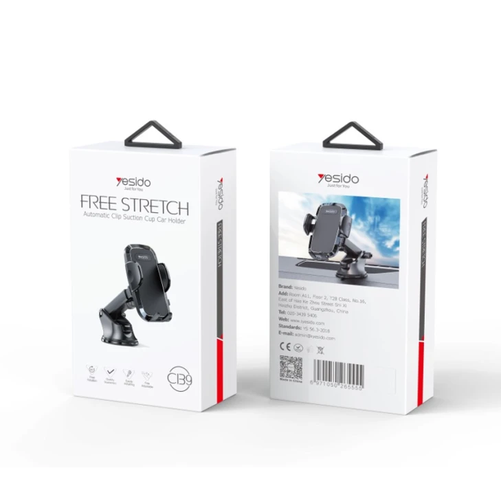 Автомобильный держатель для телефона Yesido C139 for 4”-6.7” Phones Black Автомобильный держатель для телефона Yesido C139 for 4”-6.7” Phones Black