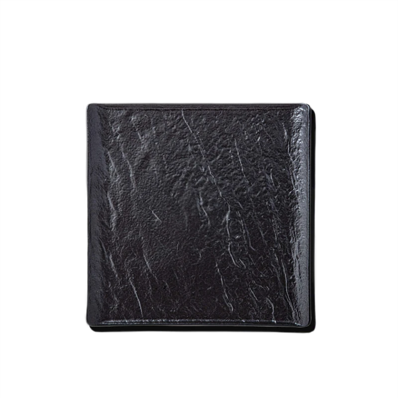 Тарелка Wilmax Slatestone WL‑661106/A, квадратная, 21.5x21.5 см, фарфор, черный