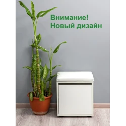 Тумба для обуви Letta, 43х30х38 см, ЛДСП, белая Тумба для обуви Letta, 43х30х38 см, ЛДСП, белая