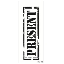 Trafaret Template MU Serie 75, 10х25 Present