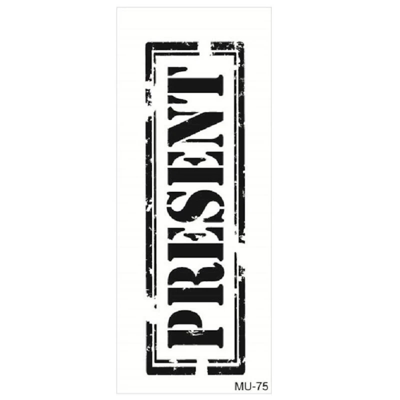 Трафарет Template MU Serie 75, 10х25 Present Трафарет Template MU Serie 75, 10х25 Present