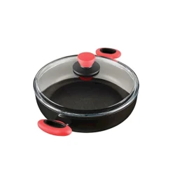 Сковородка-жаровня Leggno, алюминий, черная/красная, 4.4 л, 28 см