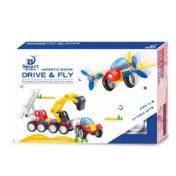 Konstruktor Smart Builders Magnetic Blocks 391 Drive & Fly, 27 ədəd, plastik, 3 yaşdan