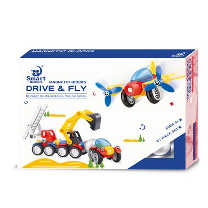 Конструктор Smart Builders Magnetic Blocks 391 Drive & Fly, 27 шт, пластик, от 3 лет Конструктор Smart Builders Magnetic Blocks 391 Drive & Fly, 27 шт, пластик, от 3 лет