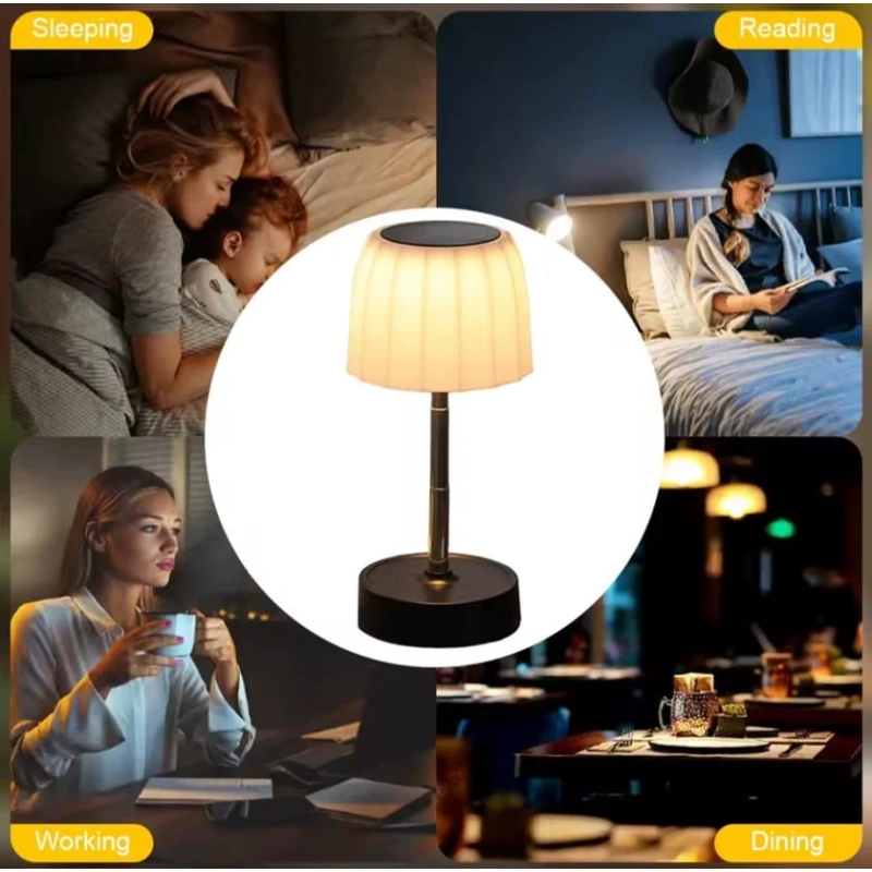 Маленький светодиодный ночник телескопический, белый/черный, 10x10x28 см Маленький светодиодный ночник телескопический, белый/черный, 10x10x28 см