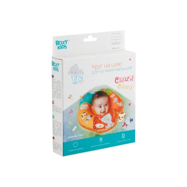 Надувной круг на шею Roxy Kids RTT-001R Tiny Teddy Circus, 0-3 лет