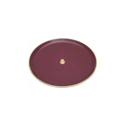 Тарелка Porland Glamorous 04AP021558, фарфор, бордовая, 20 см