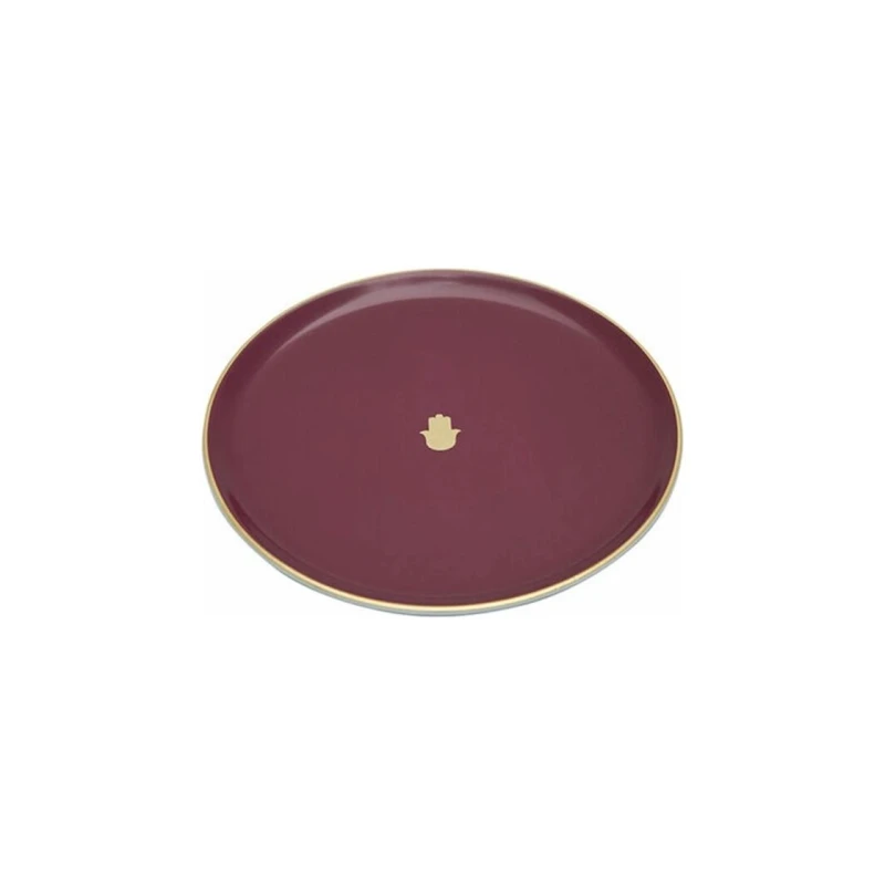 Boşqab Porland Glamorous 04AP021558, farfor, tünd qırmızı, 20 sm