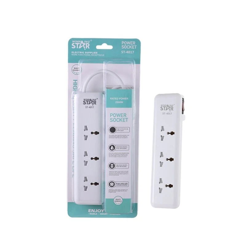 Удлинитель Winning Star ST-4017 3 м, 3-розеточный Удлинитель Winning Star ST-4017 3 м, 3-розеточный