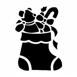 Трафарет D Serie D40, 15х20 Рождественский чулок