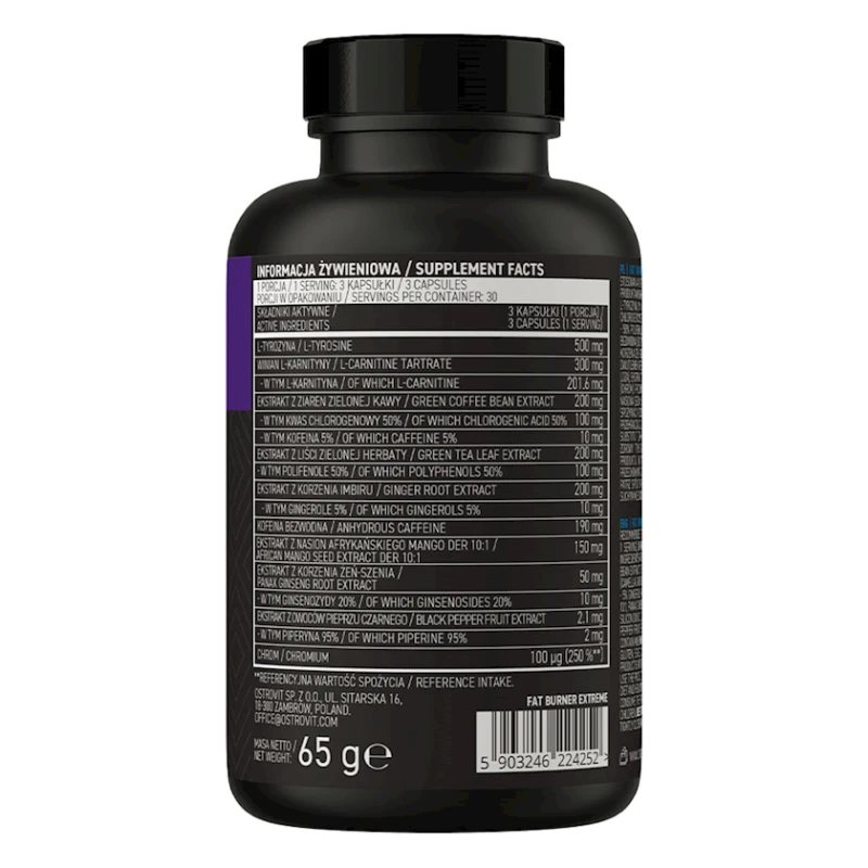 Yağ yandırıcı OstroVit Fat Burner EXtreme 90 kapsul Yağ yandırıcı OstroVit Fat Burner EXtreme 90 kapsul