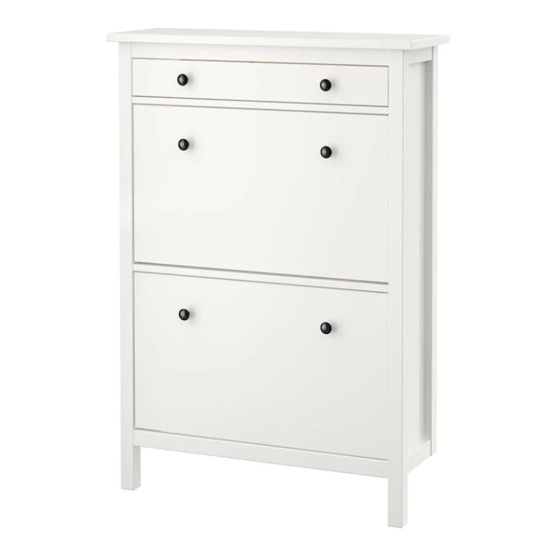 Тумба для обуви IKEA Hemnes, 89x30x127 см, 2 яруса, белая Тумба для обуви IKEA Hemnes, 89x30x127 см, 2 яруса, белая