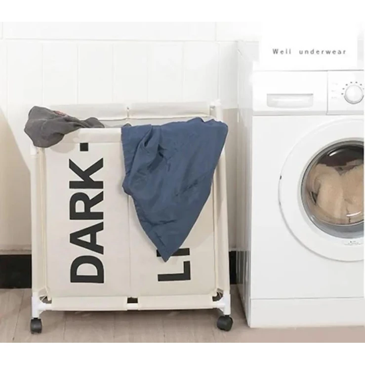 Корзина для белья EP58RIM3, бежевая, 35x61x65 см Корзина для белья EP58RIM3, бежевая, 35x61x65 см