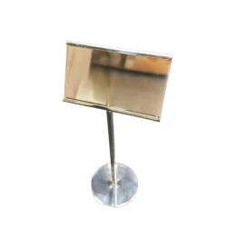 Подставка для визиток SLZ-517, серебристая