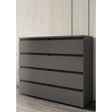 Komod Letta, LDSP, boz, 100x45x120 sm