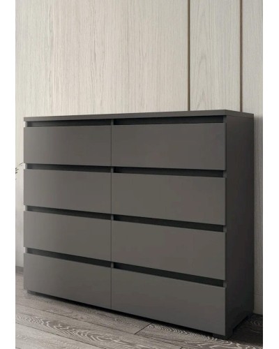 Komod Letta, LDSP, boz, 100x45x120 sm