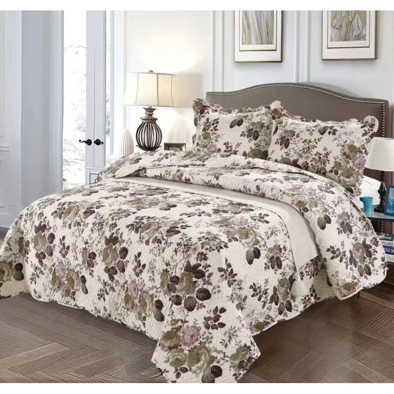 Örtük və yastıq üzü dəsti MM Tekstil MM-297, ikinəfərlik, rəngbərəng, örtük 220x240 sm, 2 əd yastıq üzü 50x70 sm