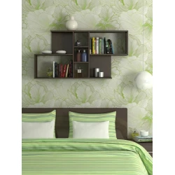 Настенная полка Art Mebel 150, ламинат, 60х120х20 см, коричневая Настенная полка Art Mebel 150, ламинат, 60х120х20 см, коричневая