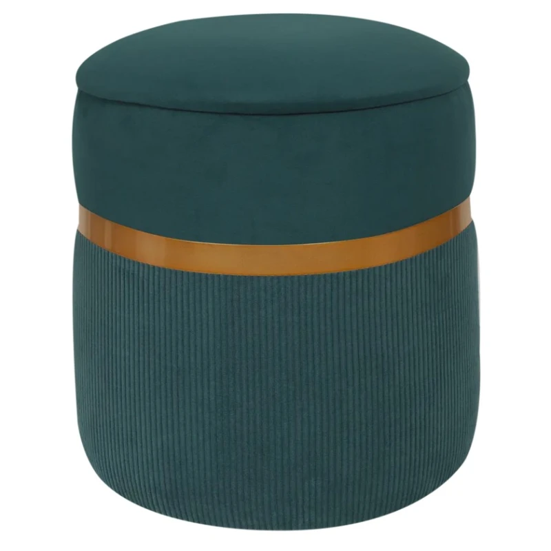 Пуфик 27, ткань, бирюзовый, 40x35x35 см Пуфик 27, ткань, бирюзовый, 40x35x35 см