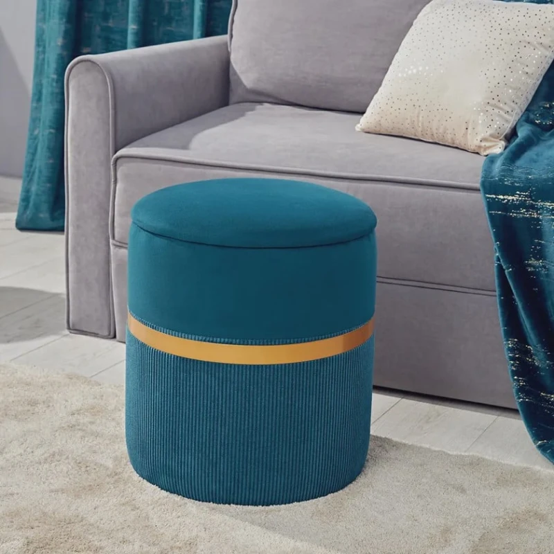 Пуфик 27, ткань, бирюзовый, 40x35x35 см Пуфик 27, ткань, бирюзовый, 40x35x35 см