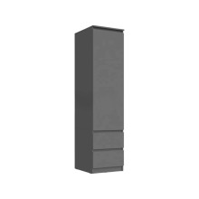 Şkaf Letta, LDSP, boz, 180x51.5x45 sm