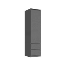 Şkaf Letta, LDSP, boz, 180x51.5x45 sm