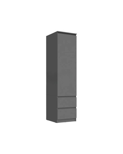 Şkaf Letta, LDSP, boz, 180x51.5x45 sm