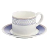 Чайная пара Gipfel Orpheus 51559, 250 мл, фарфор, белая/синяя Чайная пара Gipfel Orpheus 51559, 250 мл, фарфор, белая/синяя