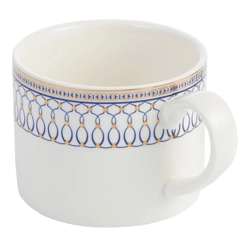 Чайная пара Gipfel Orpheus 51559, 250 мл, фарфор, белая/синяя Чайная пара Gipfel Orpheus 51559, 250 мл, фарфор, белая/синяя