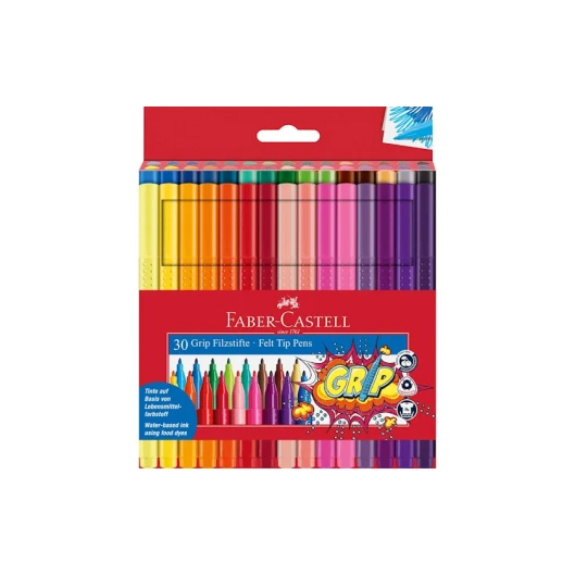 Набор фломастеров Faber-Castell Grip 155335, 30 шт Набор фломастеров Faber-Castell Grip 155335, 30 шт