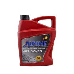 Моторное масло Alpine DX1 5W-30 синтетическое, 5 л